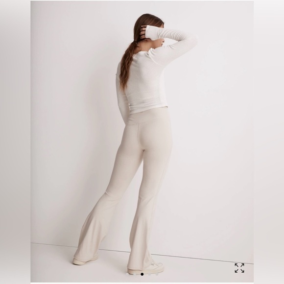 Madewell MWL Flex Flare Leggings, SZ Small, Color Tan/Cream- Harvest Moon - Picture 2 of 7